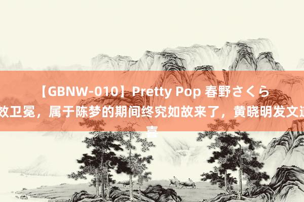 【GBNW-010】Pretty Pop 春野さくら 奏效卫冕，属于陈梦的期间终究如故来了，黄晓明发文道喜