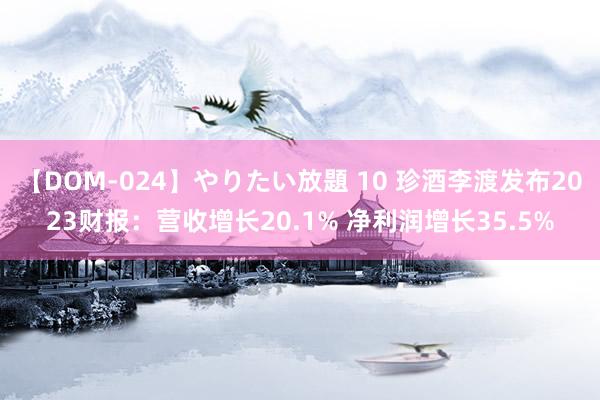 【DOM-024】やりたい放題 10 珍酒李渡发布2023财报：营收增长20.1% 净利润增长35.5%